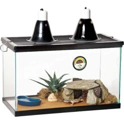 Aqueon Forge Metal Aquarium Stand, Black & Brown & Zilla Desert Reptile Terrarium Starter Kit With Light & Heat -Pet Supplies Store 811510 PT5. AC SS1800 V1679069412