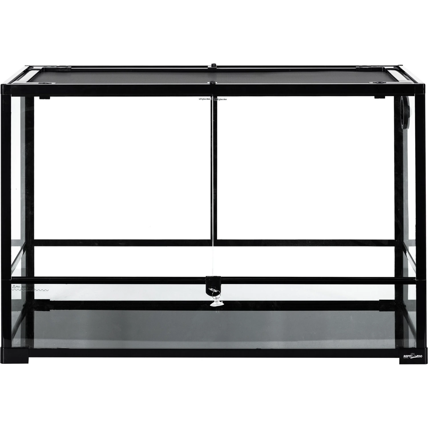 REPTI ZOO 67-gal Full Tempered Glass Reptile Terrarium, Black 3 REPTI ZOO 67-gal Full Tempered Glass Reptile Terrarium, Black