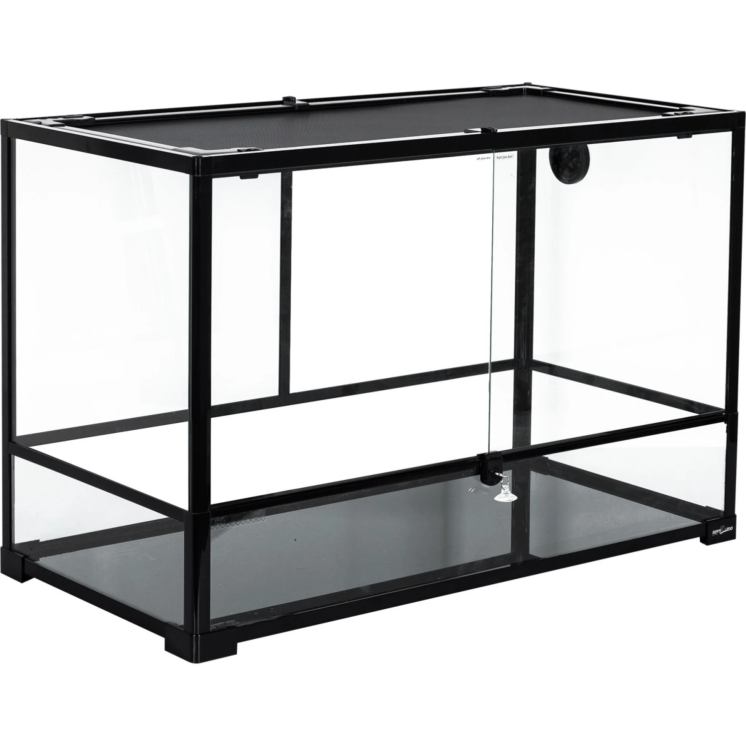 REPTI ZOO 67-gal Full Tempered Glass Reptile Terrarium, Black 4 REPTI ZOO 67-gal Full Tempered Glass Reptile Terrarium, Black - Image 2