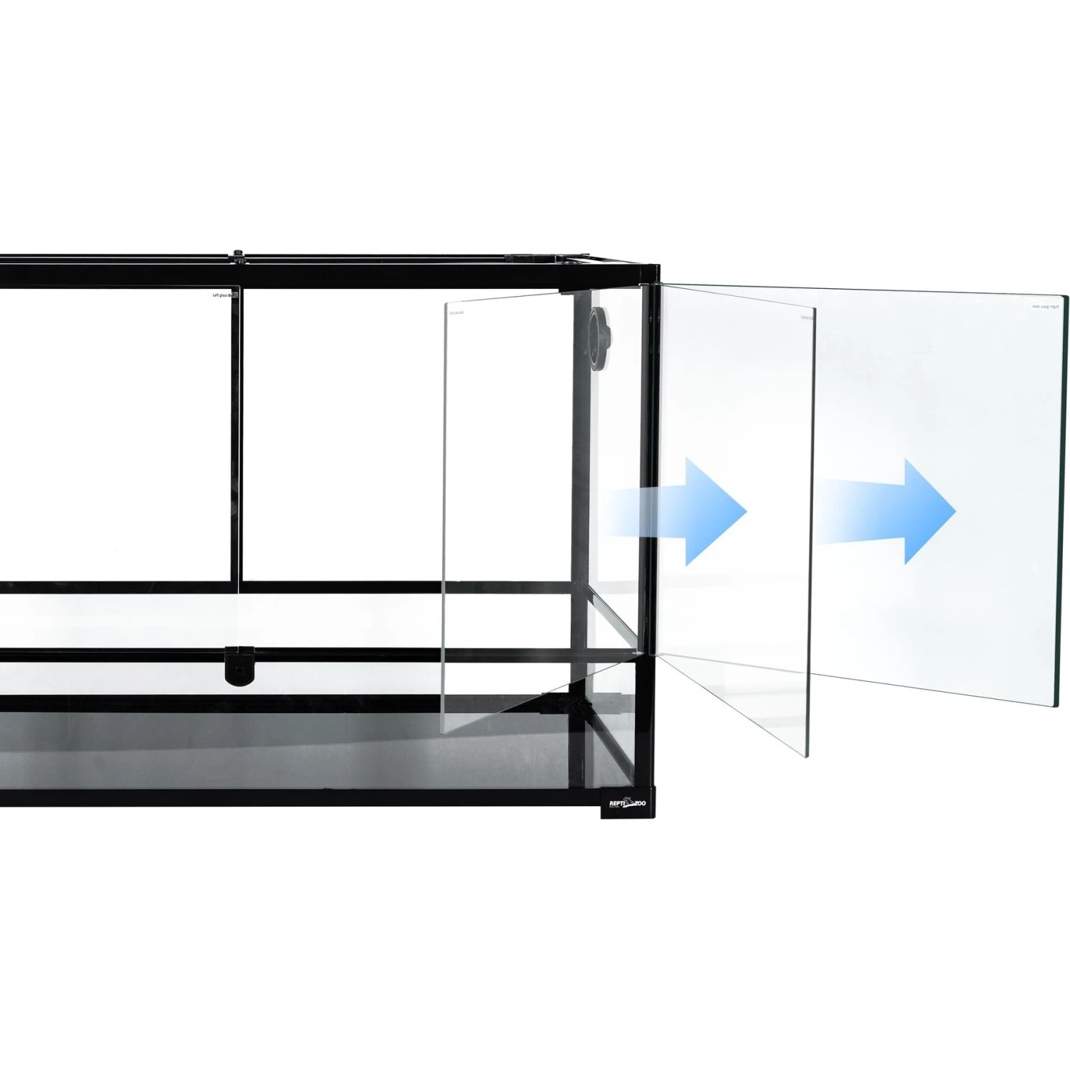 REPTI ZOO 67-gal Full Tempered Glass Reptile Terrarium, Black 5 REPTI ZOO 67-gal Full Tempered Glass Reptile Terrarium, Black - Image 3
