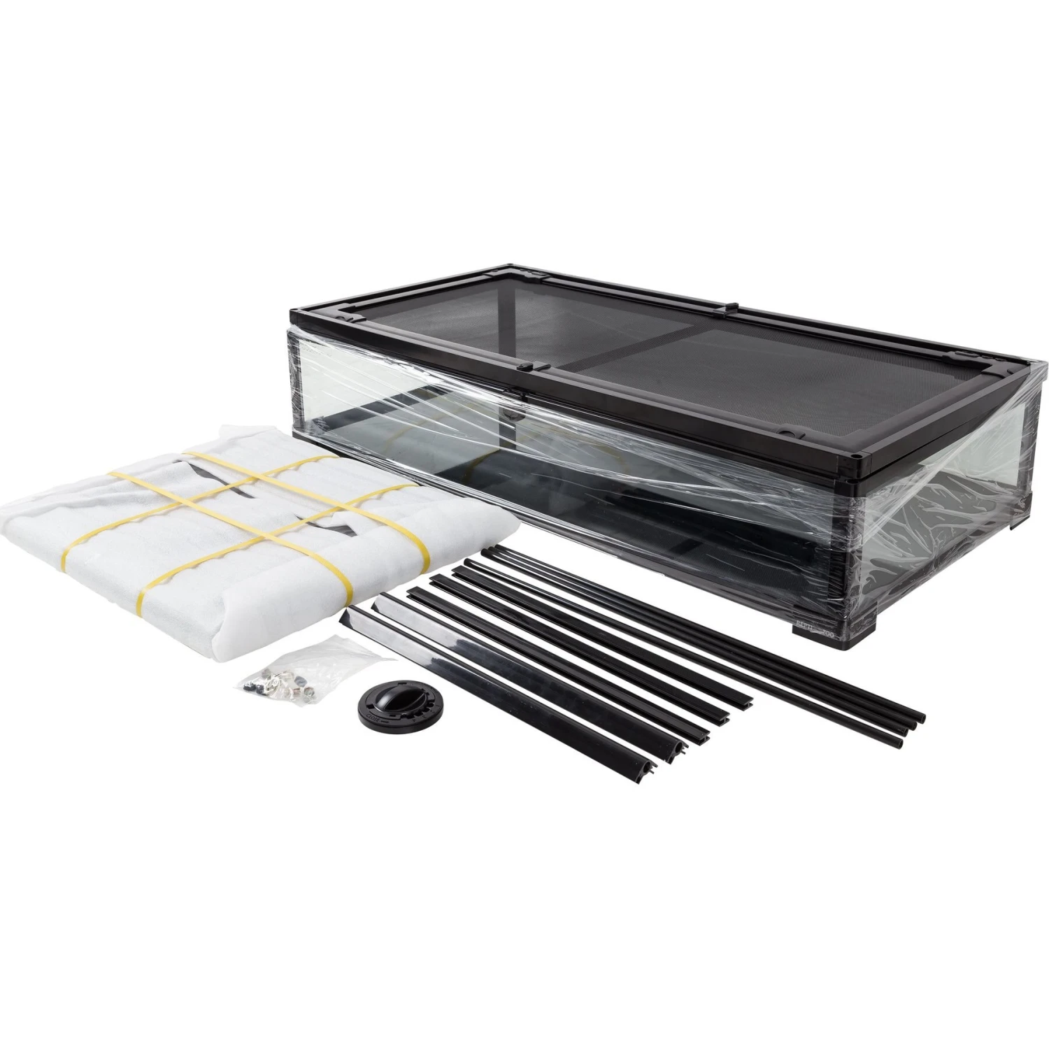 REPTI ZOO 67-gal Full Tempered Glass Reptile Terrarium, Black 8 REPTI ZOO 67-gal Full Tempered Glass Reptile Terrarium, Black - Image 6