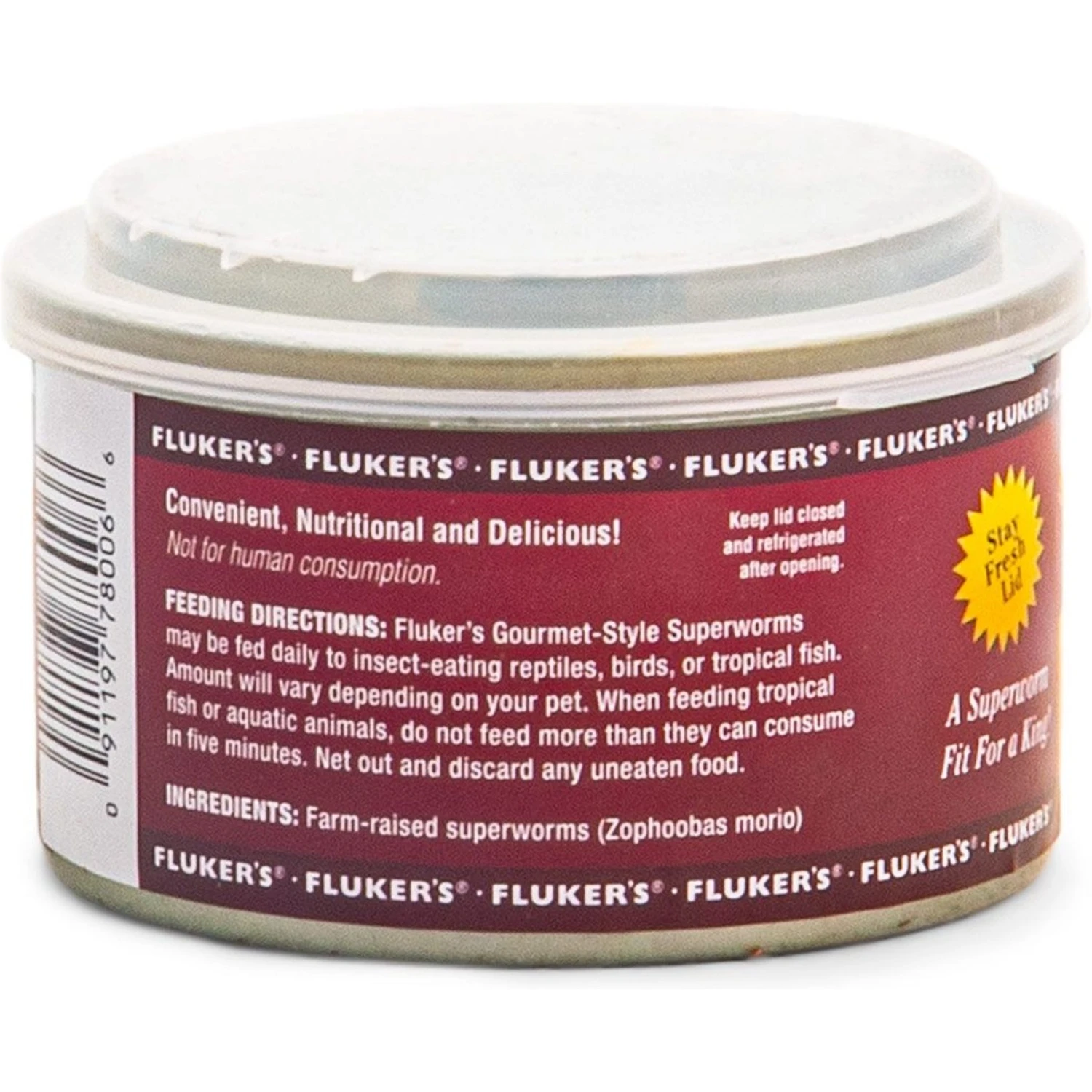 Fluker's Gourmet Canned Superworms Reptile Food, 1.2-oz Bag 4 Fluker's Gourmet Canned Superworms Reptile Food, 1.2-oz Bag - Image 2