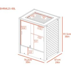 New Age Pet Madagascar Vertical Reptile Terrarium, 30x24x36-in -Pet Supplies Store 882894 PT2. AC SS1800 V1686250359