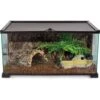 REPTI ZOO Mini 10-gallon Reptile Glass Terrarium, Black -Pet Supplies Store 891382 MAIN. AC SS1800 V1687786491