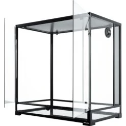 REPTI ZOO Tempered Glass Reptile Terrarium, Black -Pet Supplies Store 891438 PT2. AC SS1800 V1687787798