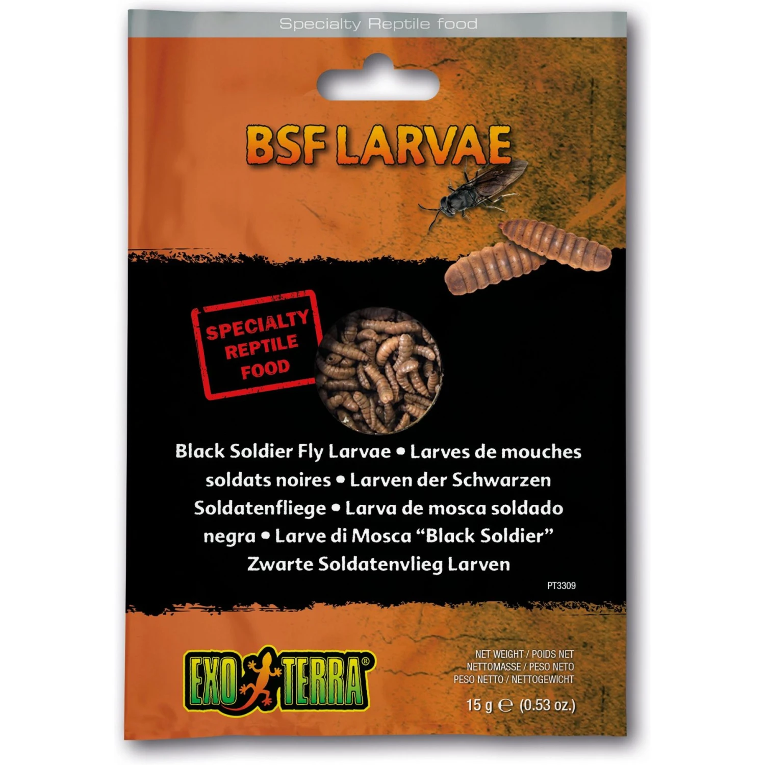 Exo Terra BSF Larvae Vacuum Packed Reptile Food, 0.53-oz Bag 3 Exo Terra BSF Larvae Vacuum Packed Reptile Food, 0.53-oz Bag