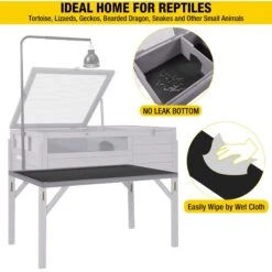 Aivituvin AIR70 Large Turtle Indoor/Outdoor Habitat, Gray -Pet Supplies Store 894494 PT3. AC SS1800 V1687887271