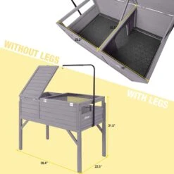 Aivituvin AIR70 Large Turtle Indoor/Outdoor Habitat, Gray -Pet Supplies Store 894494 PT6. AC SS1800 V1687893701