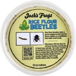 Josh's Frogs Rice Flour Beetle Culture Live Feed Reptile Food, 16-oz Tub -Pet Supplies Store 928614 PT8. AC SS1800 V1692300997