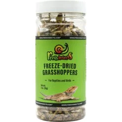 Freshinsects Freeze-Dried Grasshoppers Treats, 1-oz Jar