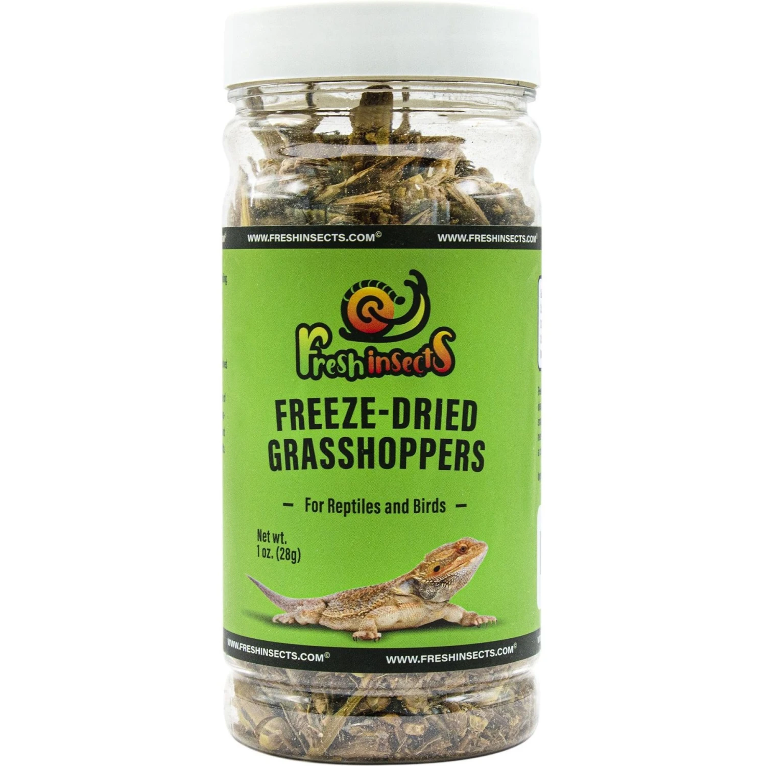 Freshinsects Freeze-Dried Grasshoppers Treats, 1-oz Jar 3 Freshinsects Freeze-Dried Grasshoppers Treats, 1-oz Jar