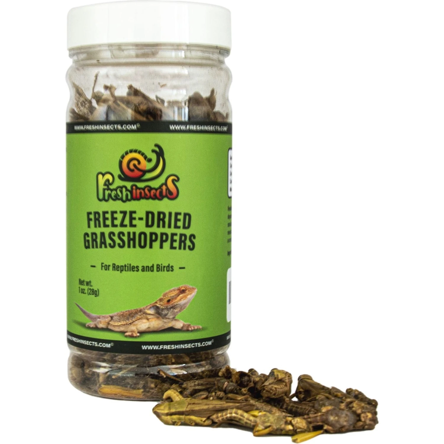 Freshinsects Freeze-Dried Grasshoppers Treats, 1-oz Jar 4 Freshinsects Freeze-Dried Grasshoppers Treats, 1-oz Jar - Image 2