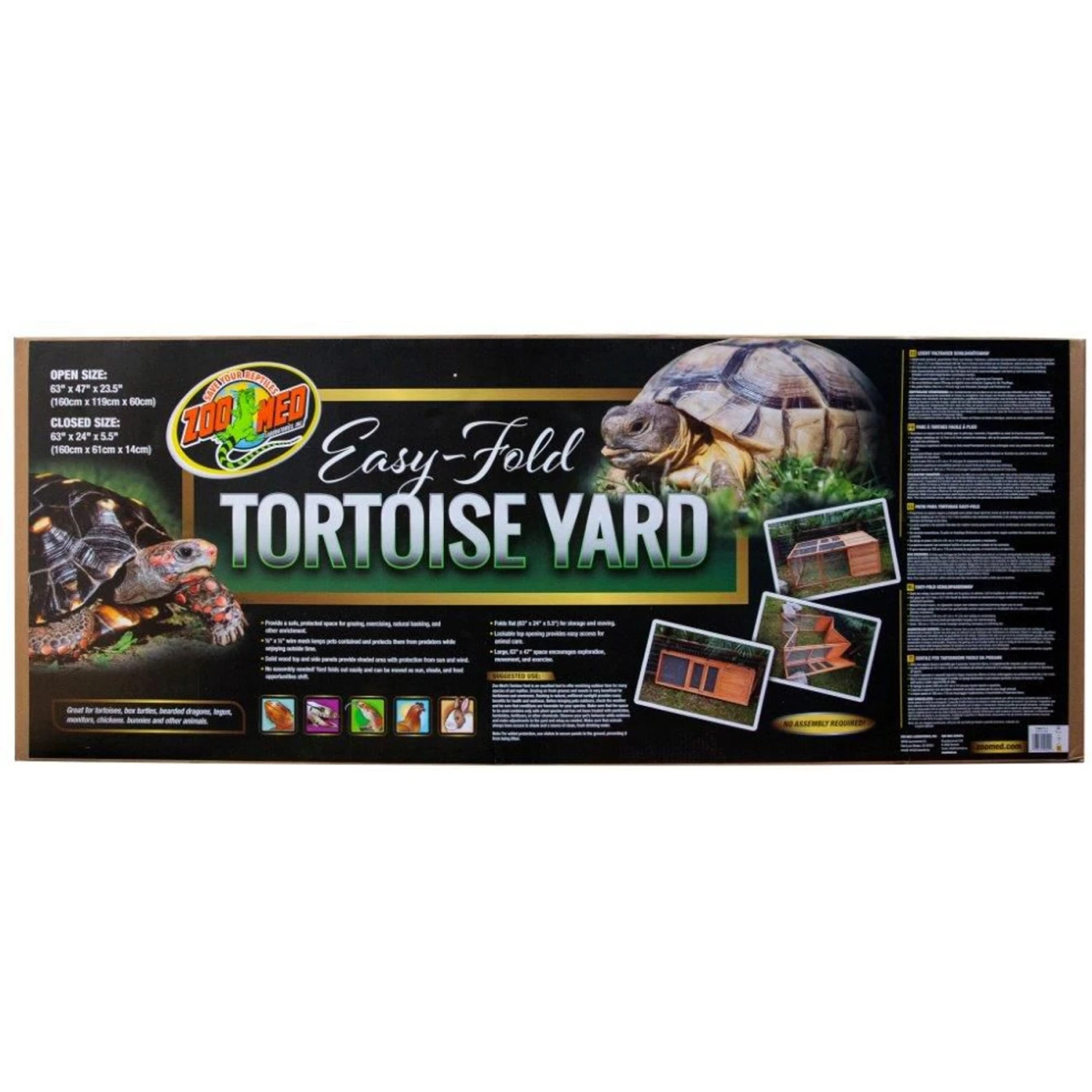 Zoo Med Easy-Fold Tortoise Terrarium Yard, Brown 3 Zoo Med Easy-Fold Tortoise Terrarium Yard, Brown
